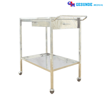 meja instrumen trolley 2 susun