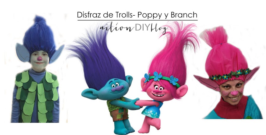 disfraz trolls aileon casero diy