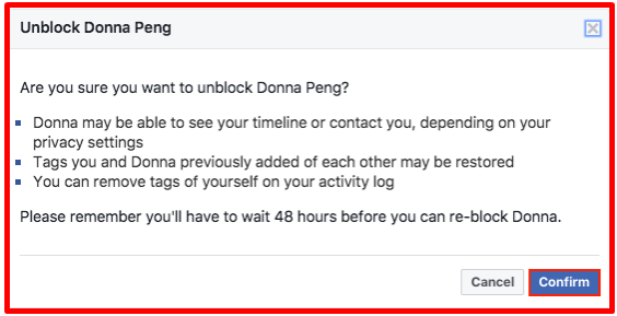 How Do You Unblock somebody From Facebook New 2019