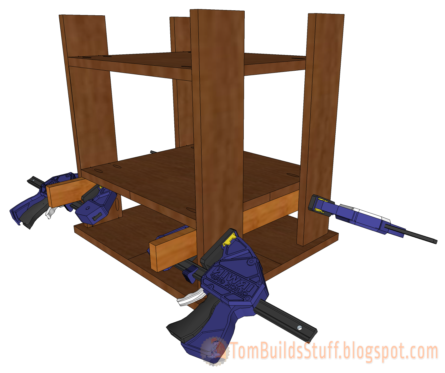 Easy Simple Plywood Nightstand Plans