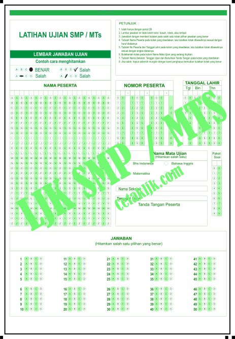 Cara Mengisi Lembar Jawaban Komputer Yang Benar Home Study Cara Mengisi Lembar Jawaban Komputer Yang Benar Home Study