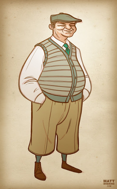 old man sweater vest