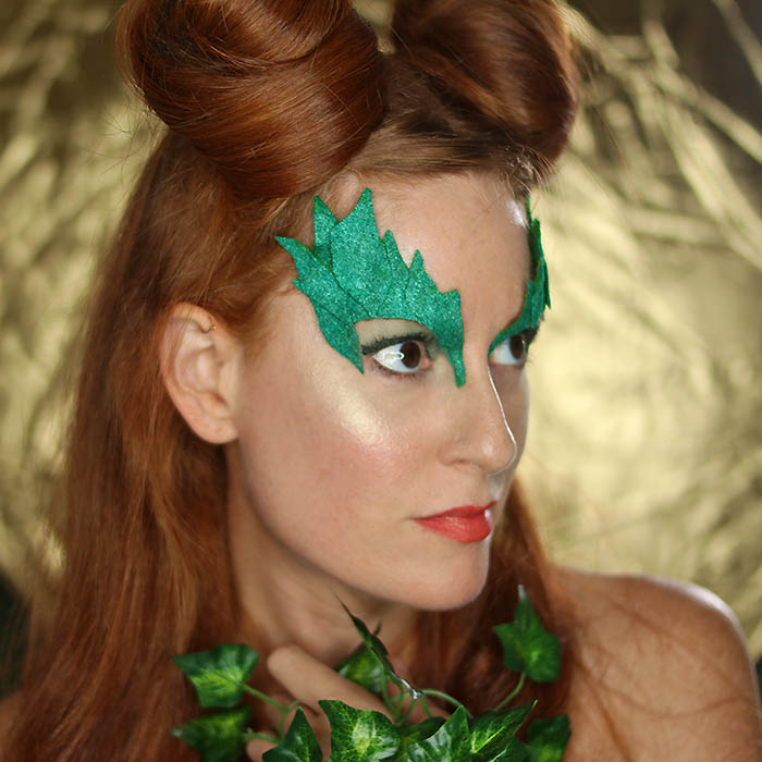Poison Ivy Costume Eye Mask DIY - Gina Michele