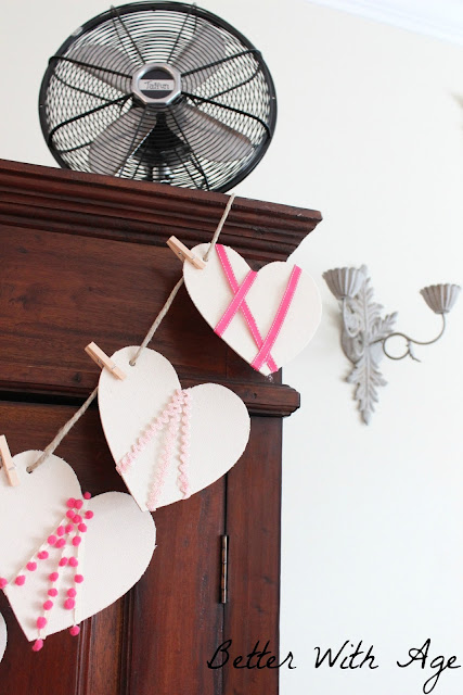 Valentine's Day garland www.somuchbetterwithage.com Valentine's Day garland www.somuchbetterwithage.com