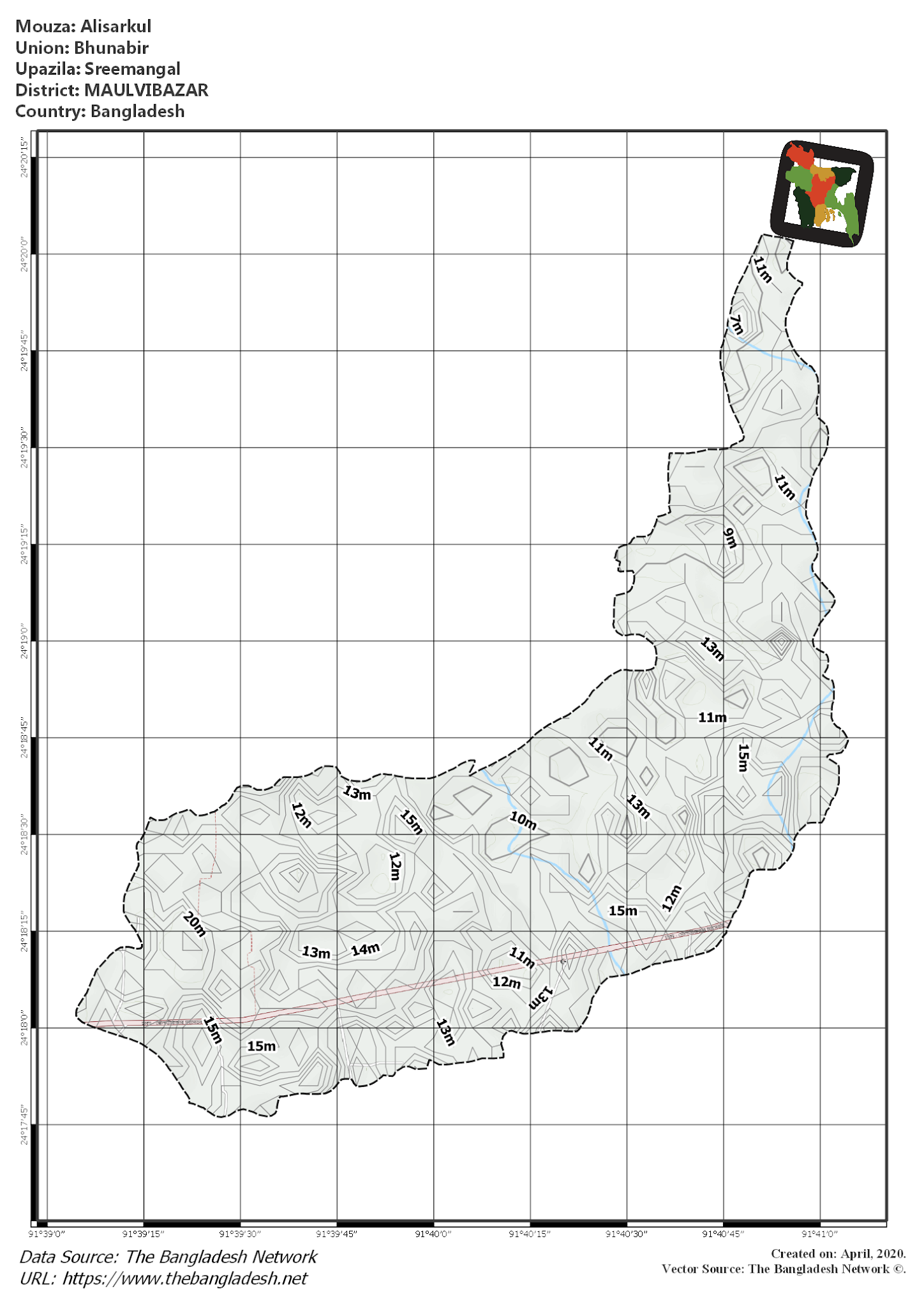 Map of Alisarkul Mouza of Sreemangal Upazila, MOULVIBAZAR Map of Alisarkul Mouza of Sreemangal Upazila, MOULVIBAZAR, Bangladesh.