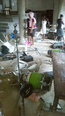 5 Muslim youths attack another Catholic Church, says Friday belongs to us (photos)