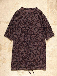 FWK by Engineered Garments "Smock Dress in Black Floral Printed Flannel" Fall/Winter 2015 SUNRISE MARKET