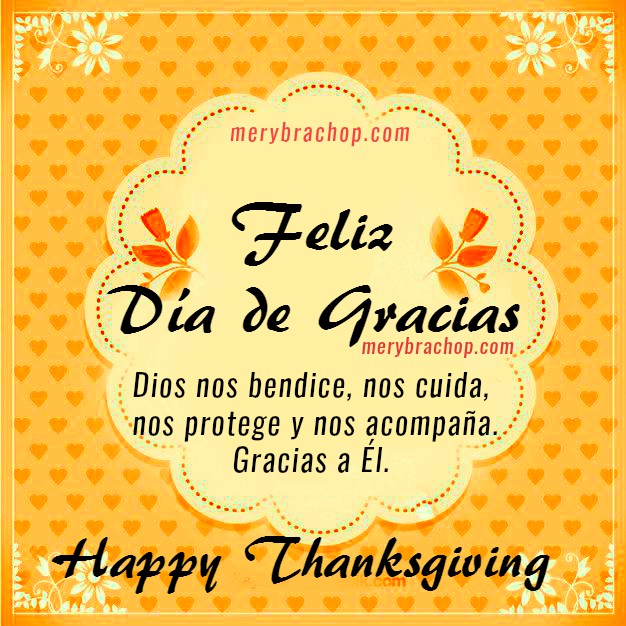 Bonitas imágenes con mensajes en el día de acción de gracias, happy thanksgiving, frases de gracias a Dios por Mery Bracho