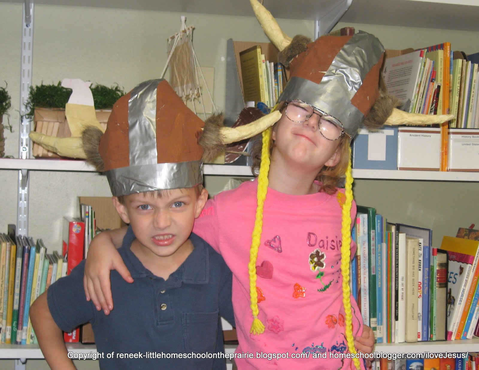 Little Homeschool on the Prairie Viking Helmet Craft