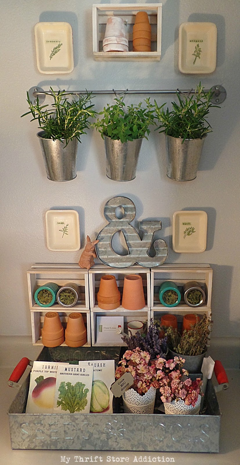 reclaimed herb drying space