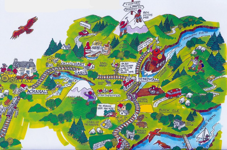 Where Five Valleys Meet Train journey from Kyle of Lochalsh to Inverness