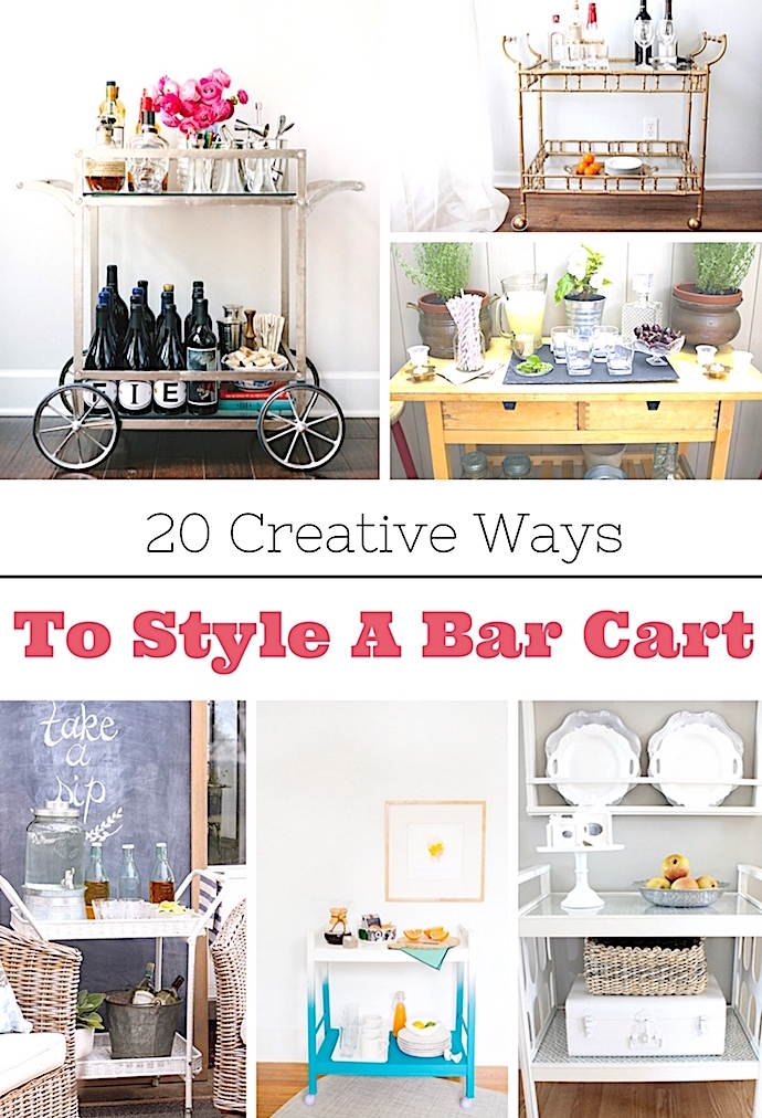 20 Creative Ways To Style A Bar Cart Shabbyfufu