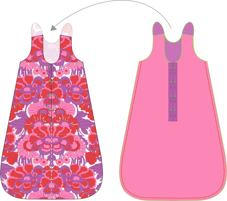 small dreamfactory Free sewing pattern baby sleeping bag