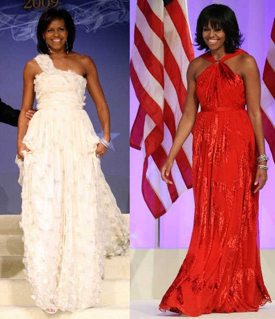 Estilo de Michelle Obama, vestidos, looks dos melhores momentos da 1ª dama dos EUA, vídeo do baile