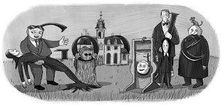 Addams Family Google Doodle January 7, 2012