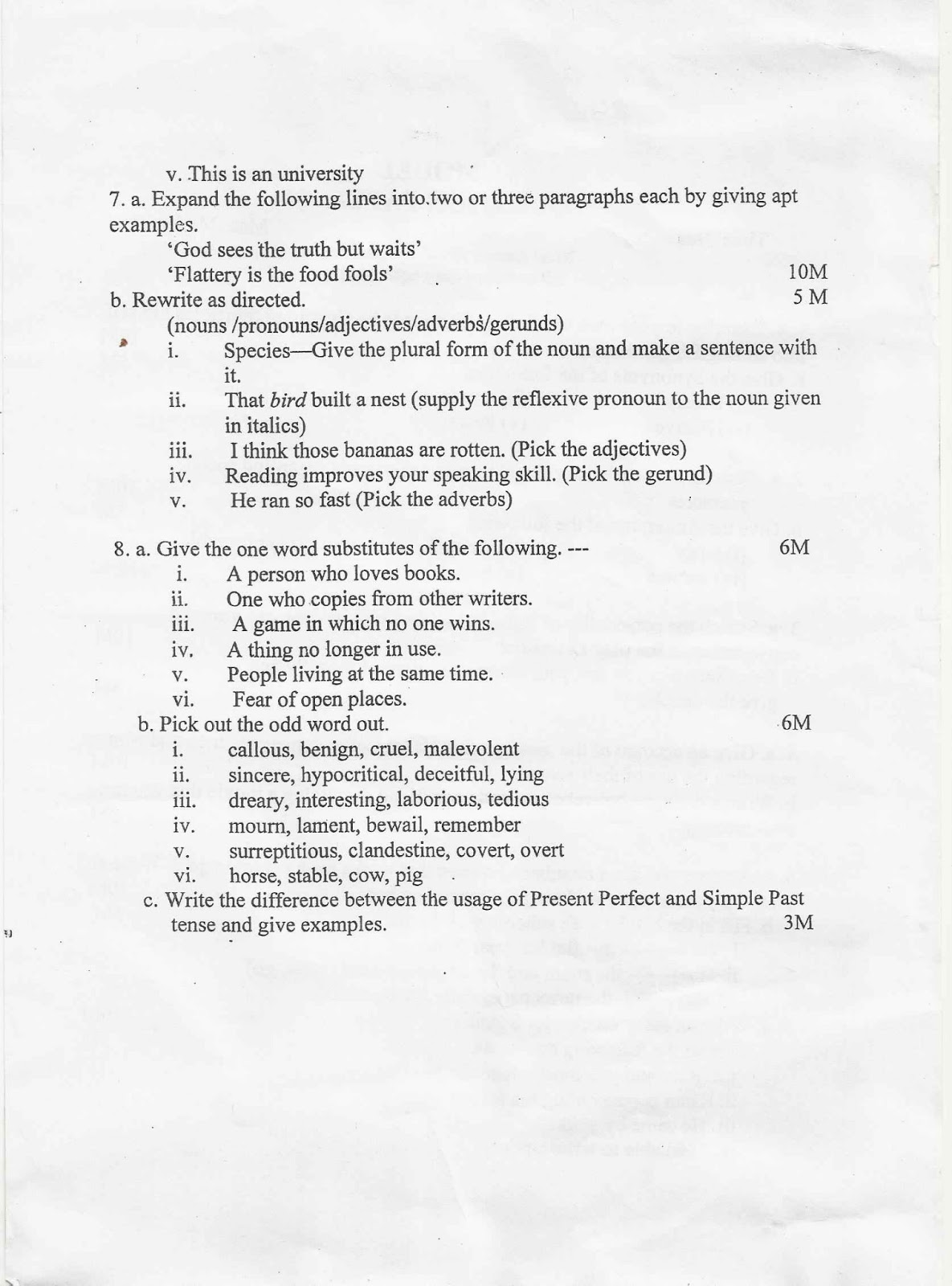 Ib english paper 1 sample answers picture