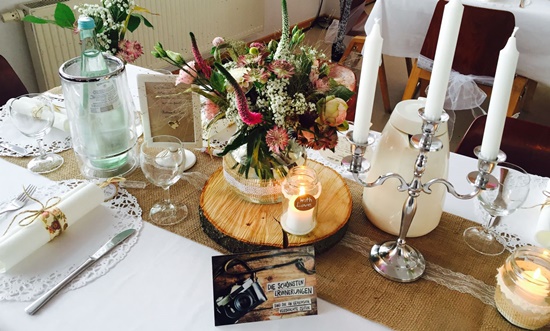 Hochzeit Tischdeko Vintage Hochzeit