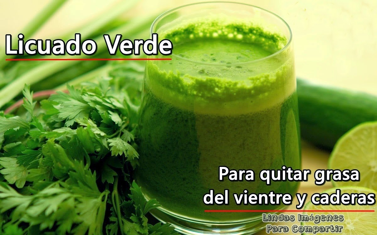 Receta del jugo verde para quemar grasa Receta del jugo verde para quemar grasa