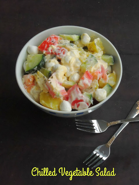 Chilled vegetable salad