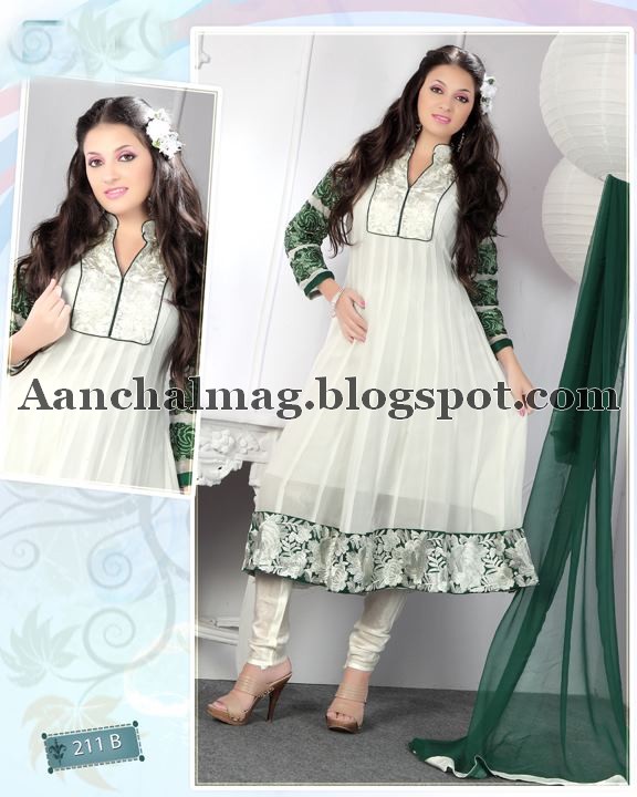 georgette designer frock