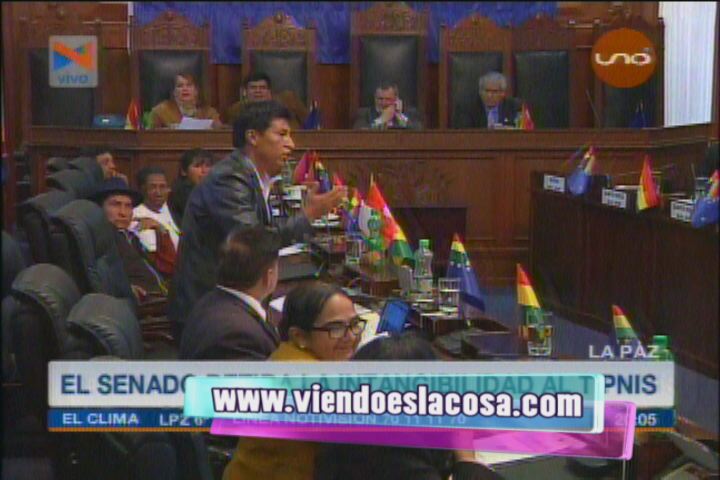 Senador Edwin Rodriguez califica de mamón a Evo Morales