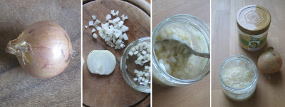 Zubereitung Zwiebelsirup mit Honig (gegen Husten)