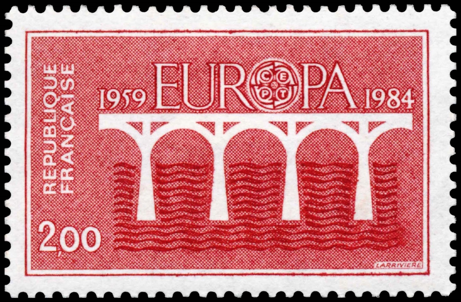 Почтовая марка Финляндии 1984. Марка на c. JC марка. Значок 1984 год.