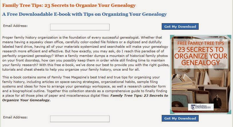 http://www.familytreemagazine.com/family-tree-tips-23-secrets-to-organize-your-genealogy