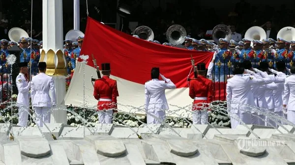Upacara Rayakan Kemerdekaan Indonesia di Bulan Agustus