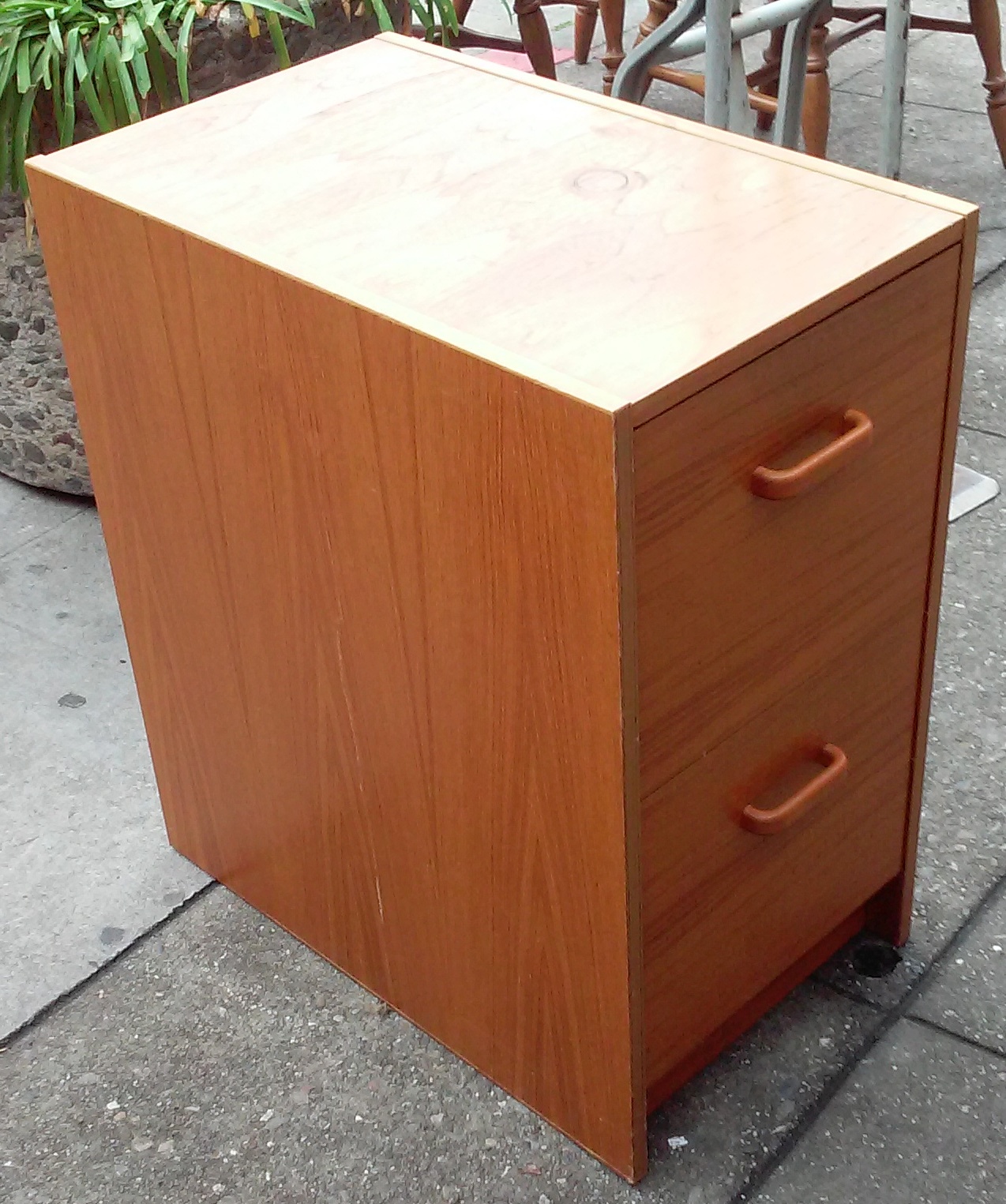 UHURU FURNITURE & COLLECTIBLES SOLD **REDUCED** Teak Finish File