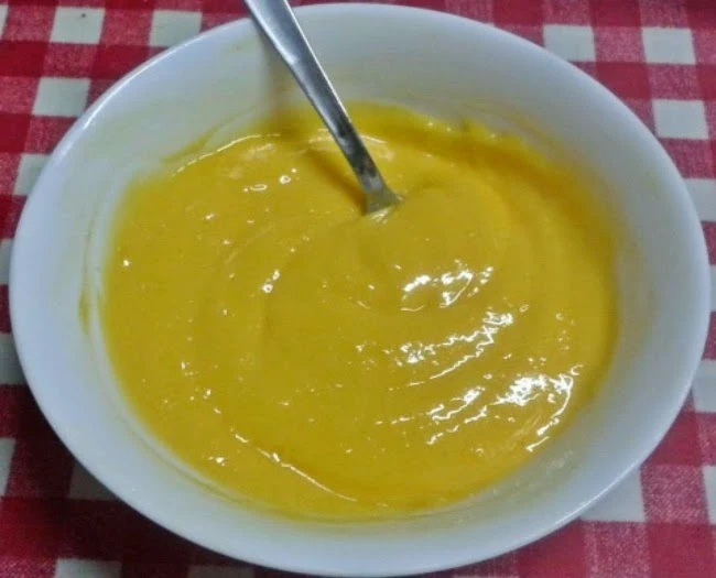 crema pastelera de limón