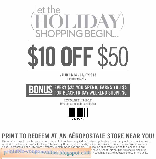 About Aeropostale If you're looking to buy cool street wear, active wear and contemporary decor and gear for young people at a discount using Aeropostale coupons, you're in the right place. This page is absolutely the best resource for all the promotional deals, in-store and online discount coupons for the store that helps you remain active, casual and fashionable.