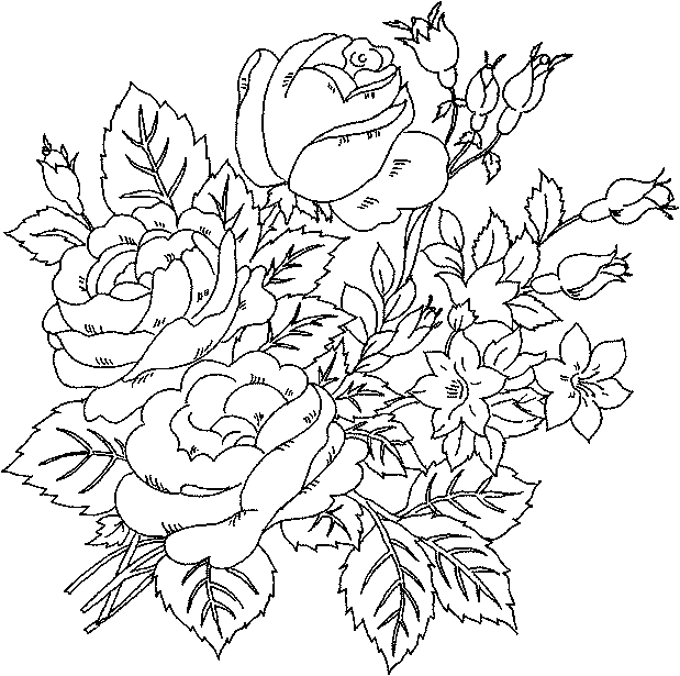 Coloring Pages: Flower Coloring Pages
