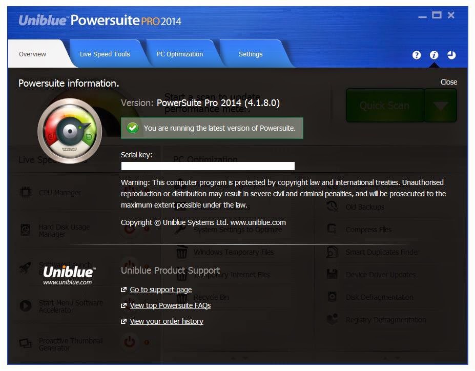 Uniblue powersuite pro 2014 Download