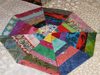 Mary's Late Night Stitchn: Working on a Wacky Web Quilt