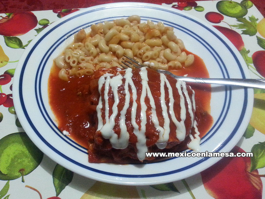 México En La Mesa Enchiladas de carne molida