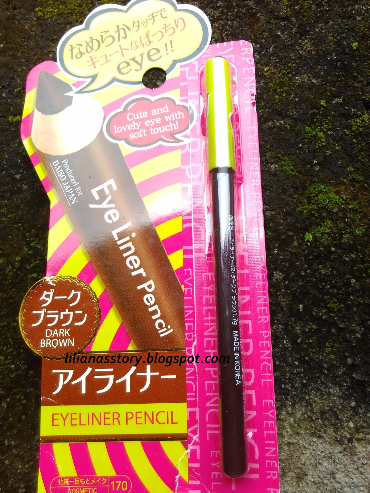 Story of Liliana Review Daiso Pencil Eyeliner in Dark Brown (Quick Review)