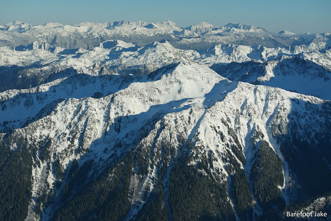 Mount Mercury, Olympic Mountains aerial photography Mount Mercury
