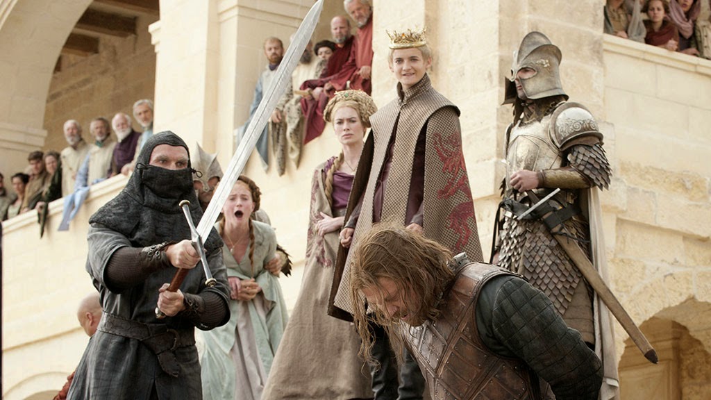 Eddard Stark's Execution on the order of King Joffrey, Game of Thrones, HBO TV Series