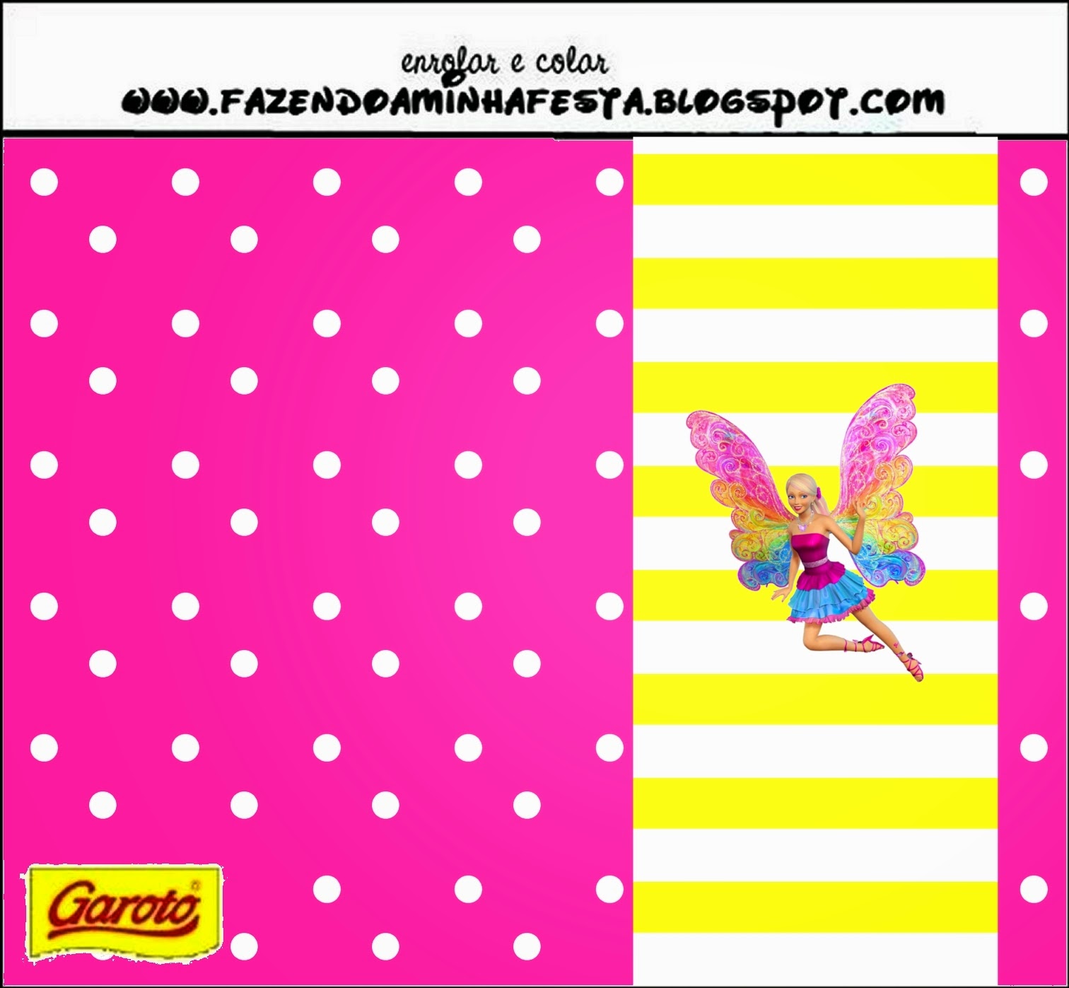 Barbie Fairytopia Free Printable Candy Bar Labels. Oh My Fiesta! in