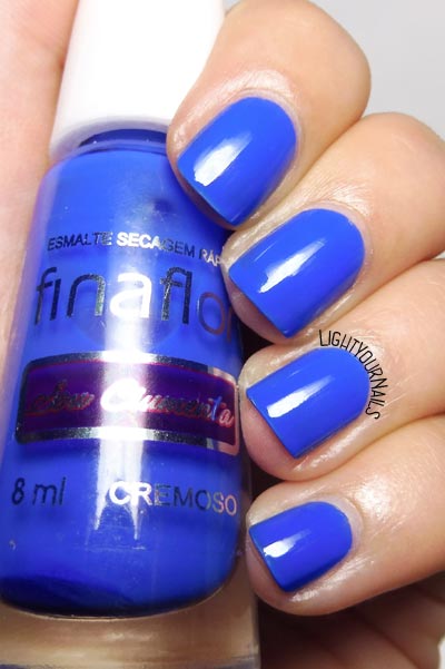Smalto blu Finaflor Sou Ciumenta blue nail polish