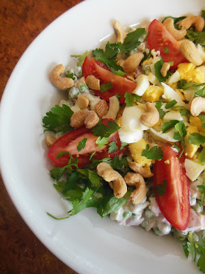 Winter Pea Salad with Tomatoes and Cashews Winter Pea Salad with Tomatoes and Cashews, winter salads are delicious!