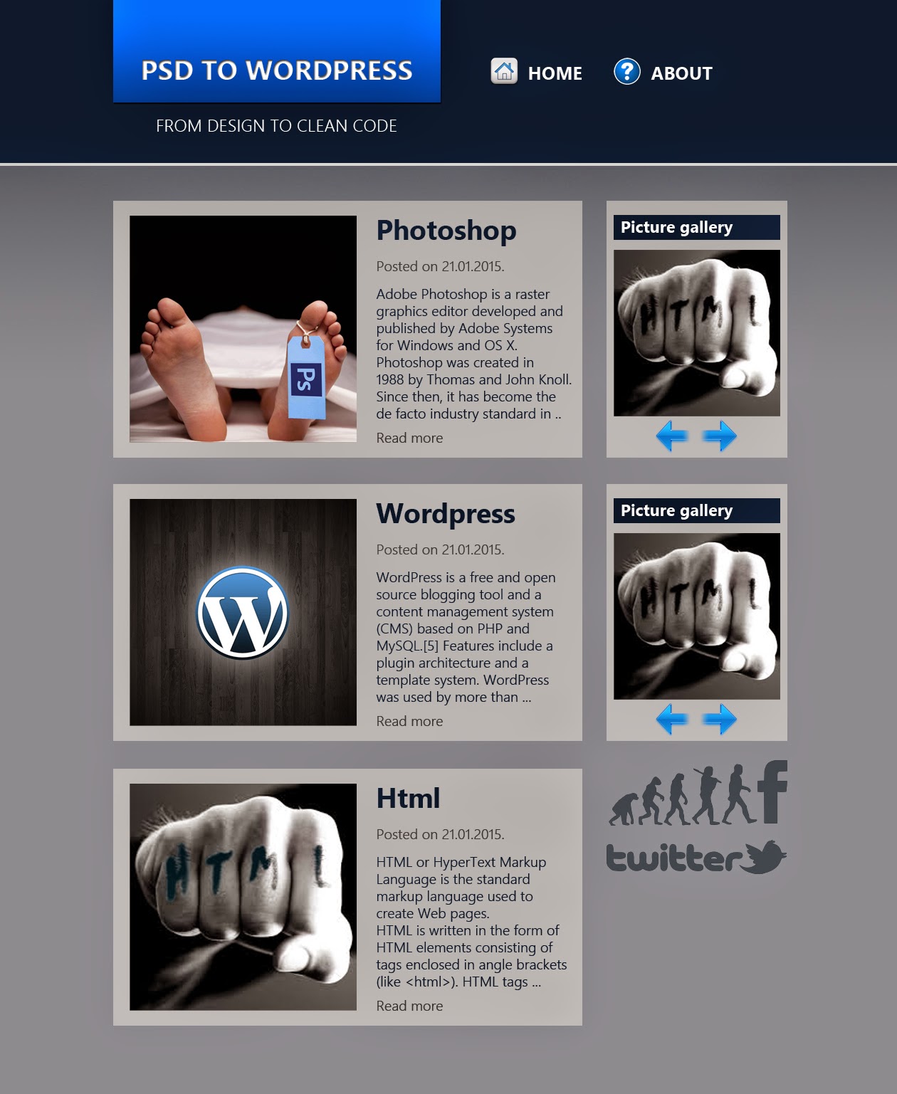 From Photoshop to wordpress tutorial: Croping images