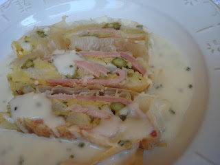 Strudel cu sparanghel