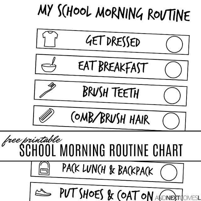 It is a picture of Gutsy Free Printable Morning Routine Charts With Pictures It is a photo of Gutsy Free Printable Morning Routine Charts With Pictures