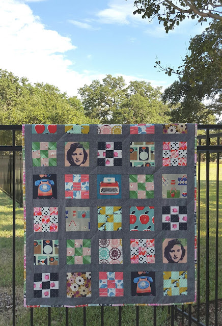 Melody Miller Retro Nine Patch Quilt by Heidi Staples for Fabric Mutt