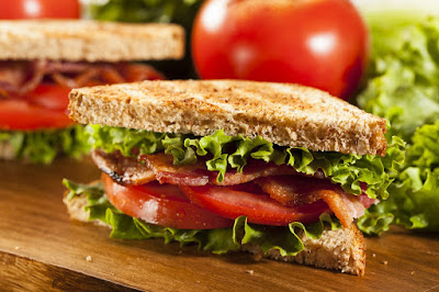 healthy Sourdough BLT sandwich