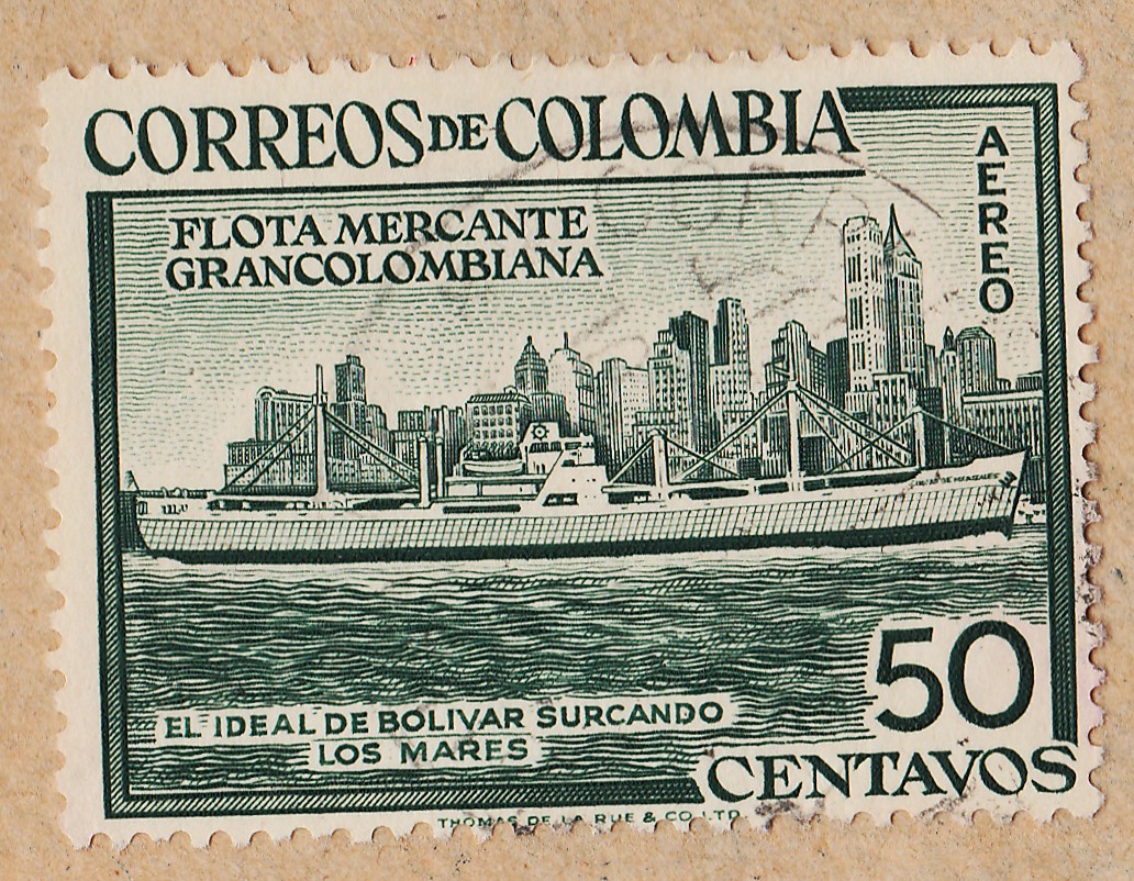1967Stamps Some stamps from Colombia
