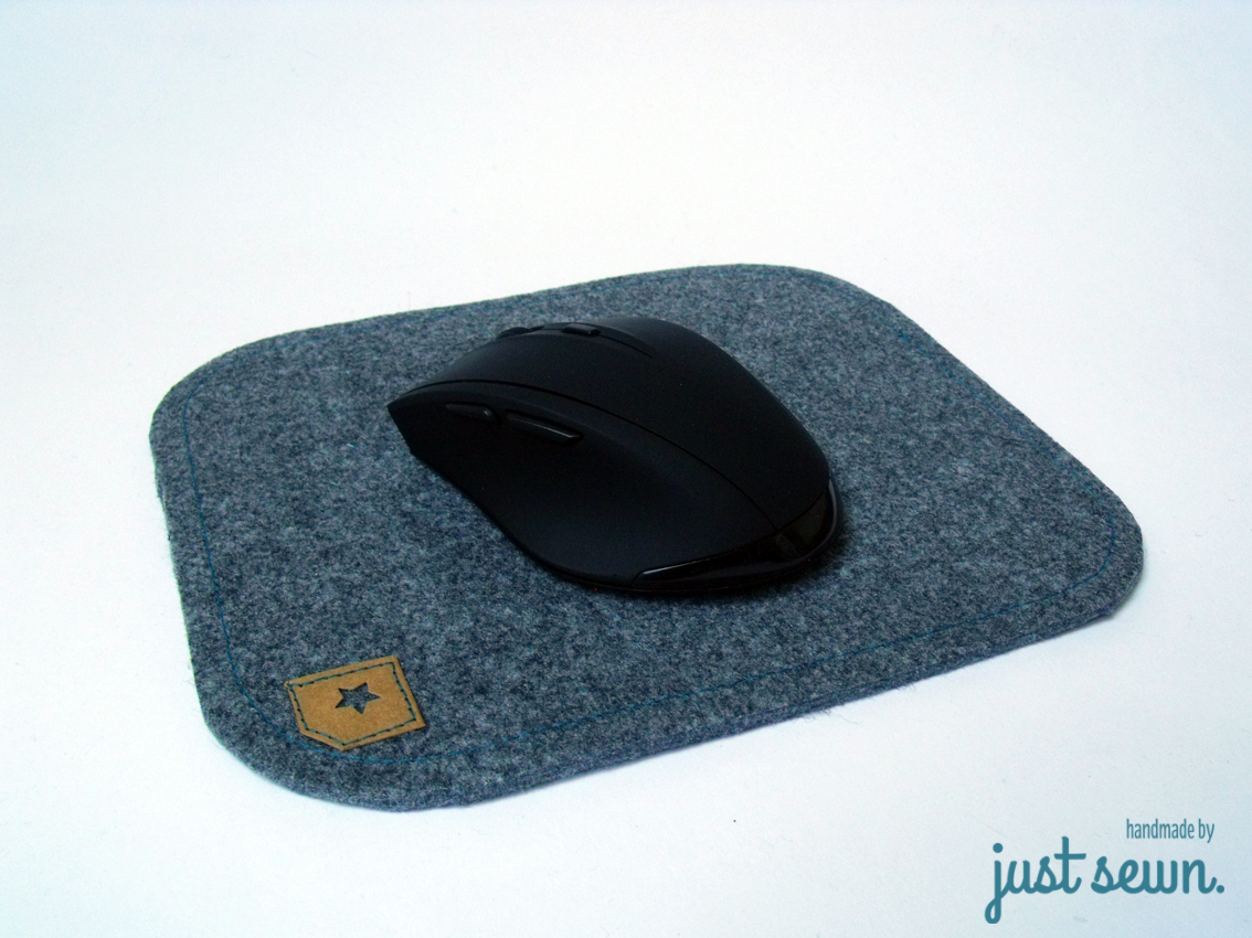 just sewn. Schnelle Mousepads aus Filz