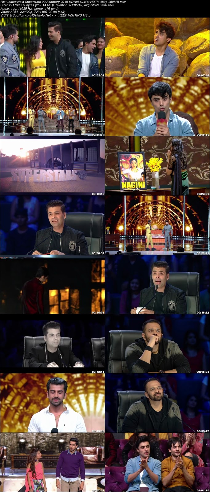 Indias Next Superstars 3rd February 2018 HDTV 480p 250MB Download